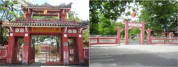 French mansions in Hue