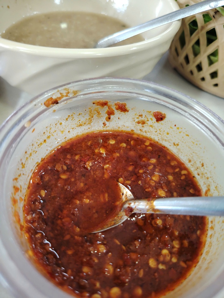 Chilisauce zum Würzen von Gerichten