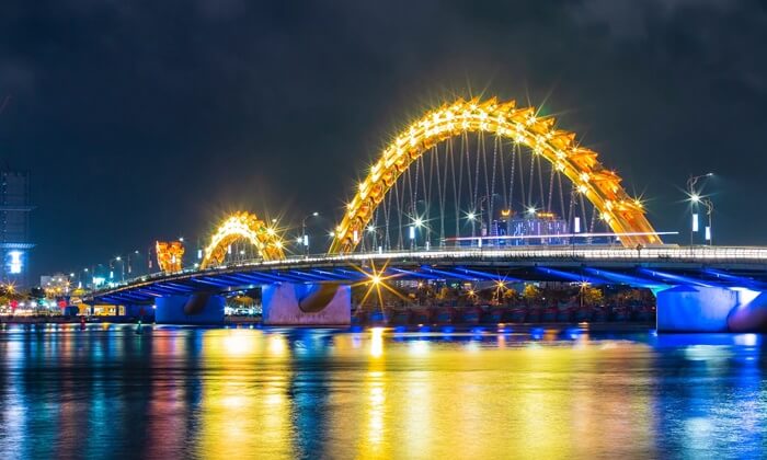 dragon bridge in danang