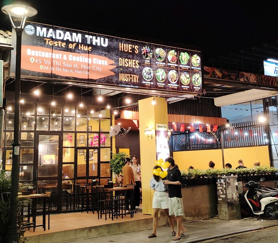 Madam Thu Restaurant has traditional food and cozy atmosphere